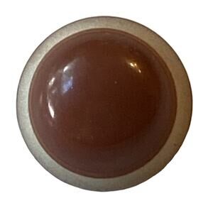 Shank Buttons Brown Round Plastic Domed Lot of 29 Vintage Dress Vest Shirt